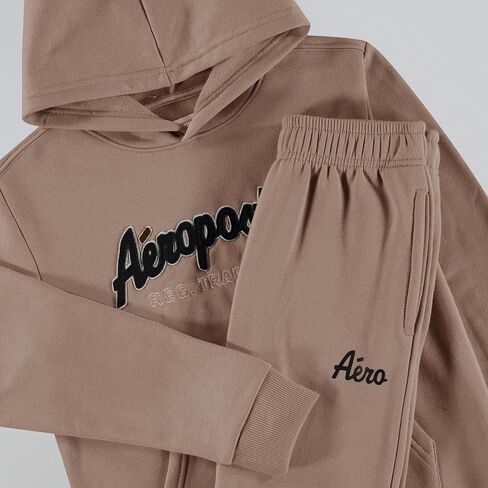 AEROPOSTALE Boys 2 Piece Outfit - Pullover Hoodie and Athletic Pants, Youth Jogger Sweatpants and Sweatshirt, Sizes 4-12 in Saudi Arabia