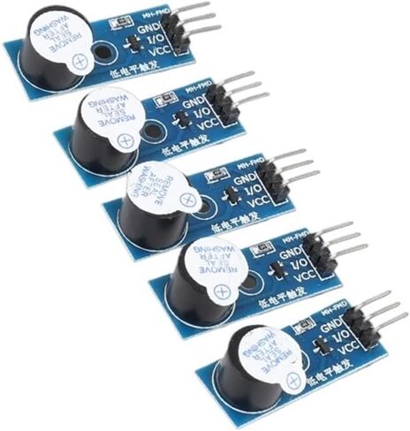 5PCS Active Buzzer Module DIY Kit 3.3V-5V Buzzer Module Low Level Trigger Buzzer Alarm Beeper Module Electronic Component in Saudi Arabia