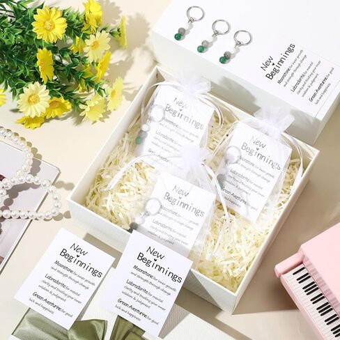 Sureio 6 Set Crystal Keychain Gift for New Beginnings, Women New Beginnings Gifts Going Away Coworker, Inspirational Encouragement for Friend Divorce Breakup Get Well Christmas in Kuwait
