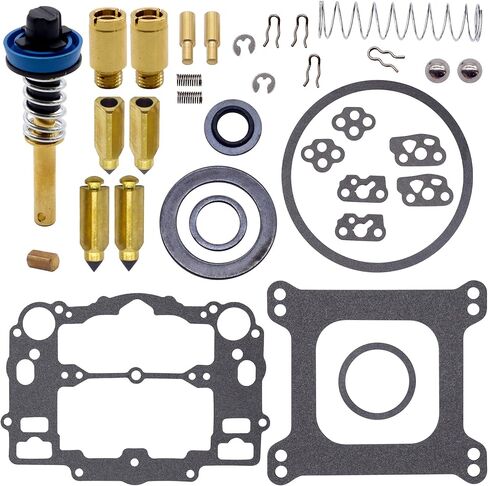 طقم إعادة بناء المكربن ​​متوافق مع Edelbrock 1477 1400 1404 1405 1406 1407 1409 1411، متوافق مع جميع السيارات 500 600 650 700 750 800 CFM، متوافق مع مكربنات Weber Marine in Kuwait