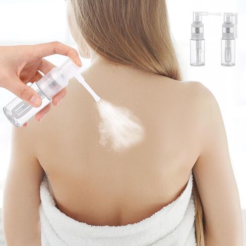 2 Pcs Empty Powder Spray Bottle for Makeup, Cake Glitter, Barber, Dry Cleaning, Dusting and Crafts in Saudi Arabia