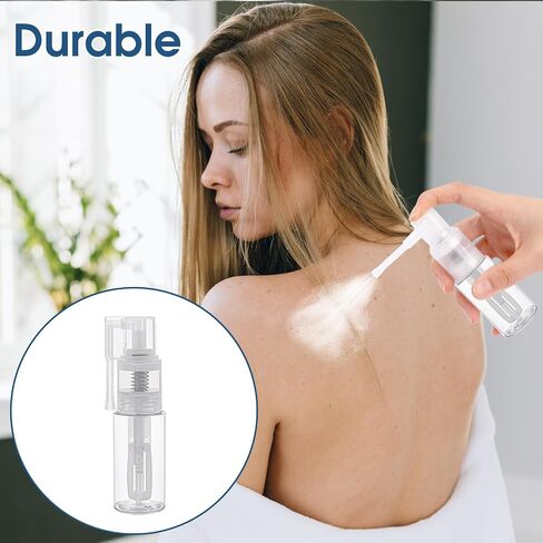 2 Pcs Empty Powder Spray Bottle for Makeup, Cake Glitter, Barber, Dry Cleaning, Dusting and Crafts in Saudi Arabia