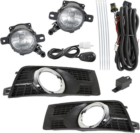 1 Pair Front Fog Lights Replacement for SRX 2010-2016 Left and Right Side with Bezel Switch Fog Light Lamps in Saudi Arabia