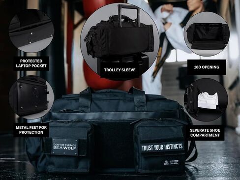 WOLFpak 40L Ultimate Duffle Bag (Black Lightning Knockout Pink) in Kuwait