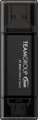 TEAMGROUP X1 256GB USB 100MB/s 3.2 Gen 1 Type A & Type C (3.1/3.0) OTG Dual Interface USB Flash Drive Data Storage Memory Stick Compatible with Smartphone/Tablet/Laptop/PC/MacBook TX13256GC01 in Saudi Arabia