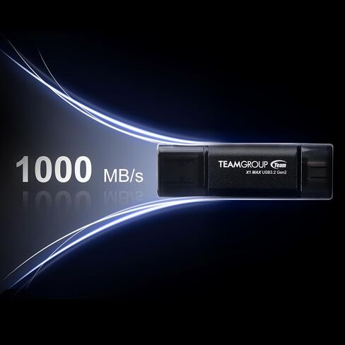 TEAMGROUP X1 256GB USB 100MB/s 3.2 Gen 1 Type A & Type C (3.1/3.0) OTG Dual Interface USB Flash Drive Data Storage Memory Stick Compatible with Smartphone/Tablet/Laptop/PC/MacBook TX13256GC01 in Saudi Arabia