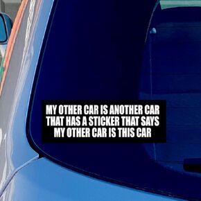 سيارتي الأخرى عبارة عن ملصق فينيل لاصق مضحك للسيارات وسيارات الدفع الرباعي والشاحنات، عبوة من قطعتين in Kuwait