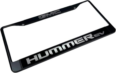 Eurosport Daytona - Compatible with GMC Hummer EV - Black License Plate Frame in Saudi Arabia