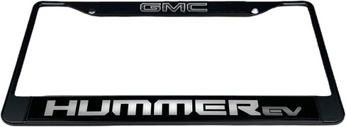 Eurosport Daytona - Compatible with GMC Hummer EV - Black License Plate Frame in Saudi Arabia