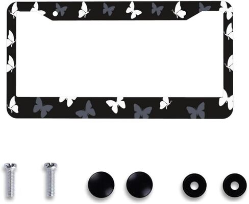 German License Plate Frame - 1 Pack Germany Flag License Plate Frames Personalized Car Plate Holders Covers Design Fits for Men Women Generic Universal US-Canada 4 Hole in Saudi Arabia
