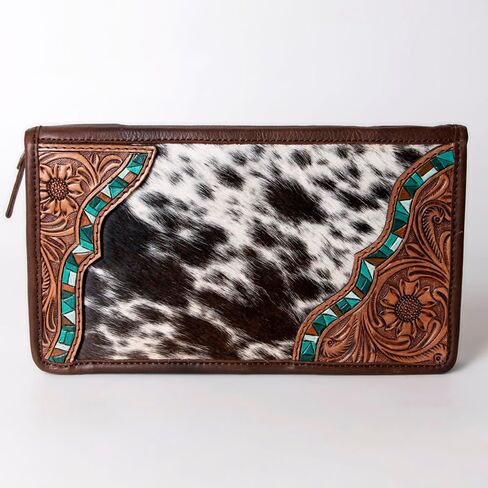 American Darling Jewelry Case Hand Tooled Hair-On Genuine Leather Western Women Bag | Organizer Box for Travel in Saudi Arabia