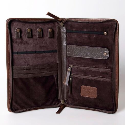 American Darling Jewelry Case Hand Tooled Hair-On Genuine Leather Western Women Bag | Organizer Box for Travel in Saudi Arabia
