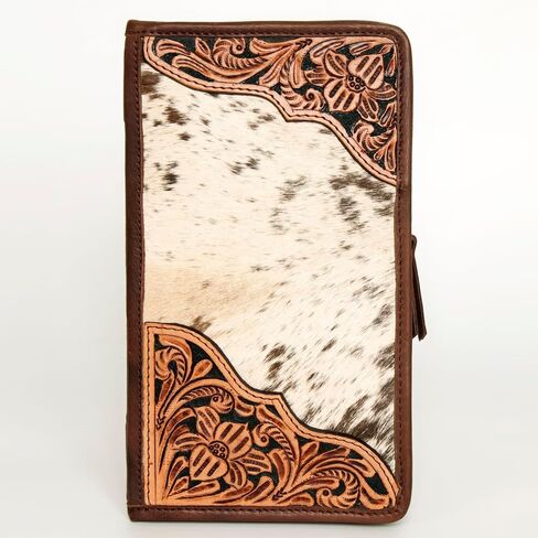 American Darling Jewelry Case Hand Tooled Hair-On Genuine Leather Western Women Bag | Organizer Box for Travel in Kuwait