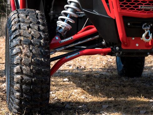 SuperATV Arched Lower A Arms for 2016-2021 Polaris RZR XP Turbo/XP 4 Turbo - LOWER Arm - Red in Saudi Arabia