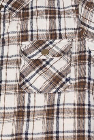 ZENTHACE Kids Quilted Lined Hooded Flannel Jacket, Winter Warm Snap Button Coat for Boys Girls,Lightweight Thermal Outerwear in Saudi Arabia