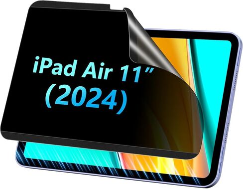 360°Magnetic Privacy Screen for iPad 11th/10th Generation(10.9 Inch, 2022-2025), Removable Anti Blue Light Glare Spy Private Filter, High Sensitive Bubble-Free Easy Install Security Screen Protector in Kuwait