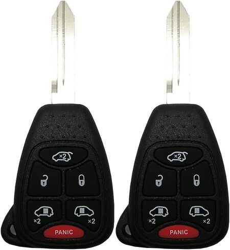 SCITOO Key Fob دخول بدون مفتاح 2004-2007 لكرايسلر للمدينة والبلد 3.3L، 2004-2007 لكرايسلر للمدينة والبلد 3.8L، 2004-2007 لدودج للقافلة 2.4L M3N5WY72XX (2 قطعة) 6 أزرار 315 ميجا هرتز in Saudi Arabia