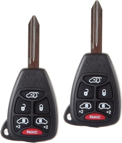 SCITOO Key Fob دخول بدون مفتاح 2004-2007 لكرايسلر للمدينة والبلد 3.3L، 2004-2007 لكرايسلر للمدينة والبلد 3.8L، 2004-2007 لدودج للقافلة 2.4L M3N5WY72XX (2 قطعة) 6 أزرار 315 ميجا هرتز in Saudi Arabia