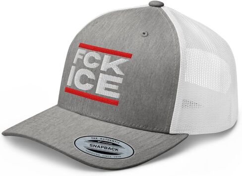 NX FCK ICE Trucker Hat Embroidered Curved Bill Mid Crown - Adjustable Cap in Saudi Arabia