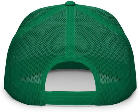 NG Support Blue Collar Flat Bill Trucker Hat High Crown Adjustable Cap in Kuwait