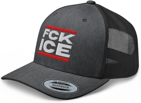 NX FCK ICE Trucker Hat Embroidered Curved Bill Mid Crown - Adjustable Cap in Saudi Arabia