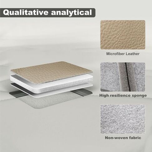 NLQR Tan Driver and Passenger Side Bottom Replacement Microfiber Leather Seat Covers Compatible with Ford F150 Lariat 2001 2002 2003 in Saudi Arabia