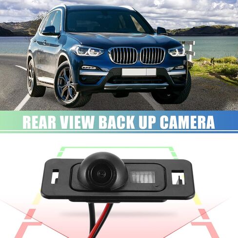 X AUTOHAUX 1 Set كاميرا الرؤية الخلفية الاحتياطية الخلفية بارك مساعدة عكس الكاميرا لسيارات BMW X3 E83 2004-2010 in Saudi Arabia