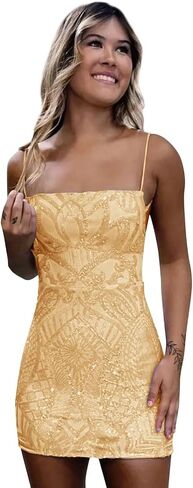 Eightale Sparkly Sequin Homecoming Dresses for Teens 2025 Short Bodycon Tight Prom Cocktail Gown 2025 in Kuwait