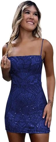 Eightale Sparkly Sequin Homecoming Dresses for Teens 2025 Short Bodycon Tight Prom Cocktail Gown 2025 in Kuwait