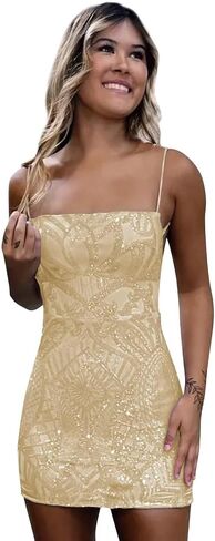 Eightale Sparkly Sequin Homecoming Dresses for Teens 2025 Short Bodycon Tight Prom Cocktail Gown 2025 in Kuwait