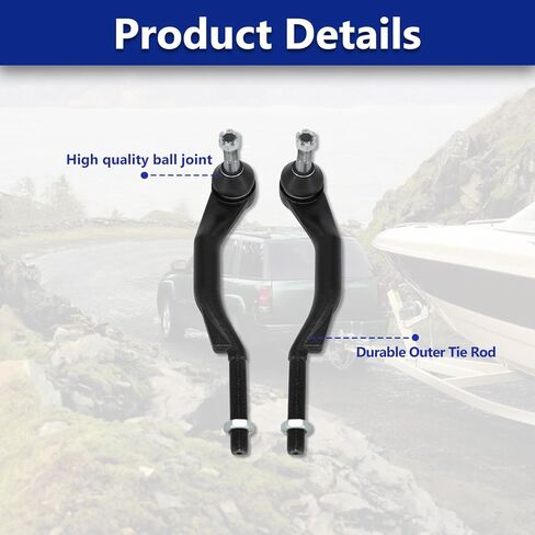 Tie Rod, Replacement For Front Steering Inner Outer Tie Rod Kit Compatible With 2003-2009 Chevrolet Trailblazer, 2003-2009 Gmc Envoy - 4 Pcs in Saudi Arabia