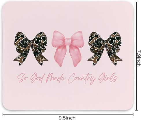 Boho Vintage Mouse Pad, Mouse Pads for Desk for Women, Coworker Leaving Gifts for Women,Wrist Rests Non-Slip Rubber Base Computer Mouse Pads for Wireless Mouse， 9.5 x 7.9 Inch in Kuwait