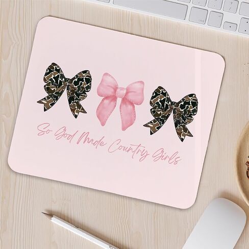 Boho Vintage Mouse Pad, Mouse Pads for Desk for Women, Coworker Leaving Gifts for Women,Wrist Rests Non-Slip Rubber Base Computer Mouse Pads for Wireless Mouse， 9.5 x 7.9 Inch in Kuwait