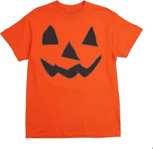 Jack O'Lantern Halloween Pumpkin Men's Orange Short Sleeve Tee in Saudi Arabia