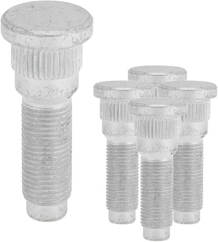 5 Pcs M12x1.25 Wheel Lug Stud for Jeep Liberty 2003-2007 Front Rear Wheel Stud Bolt Set No.981861/6036123AA Alloy Steel Silver Tone in Saudi Arabia