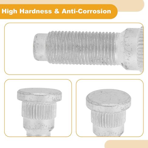 5 Pcs M12x1.25 Wheel Lug Stud for Jeep Liberty 2003-2007 Front Rear Wheel Stud Bolt Set No.981861/6036123AA Alloy Steel Silver Tone in Saudi Arabia