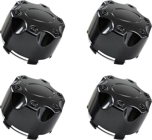أغطية مركز العجلة لـ RZR Ranger، أغطية غطاء محور العجلة ذات حافة سوداء مقاس 14 بوصة لملحقات Polaris Ranger XP 1000 18-25/RZR XP 1000 14-23 (4 قطع، استبدال #1521509-521) in Kuwait