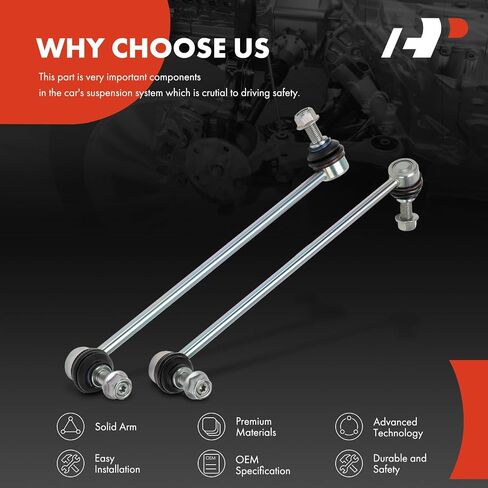 A-Premium 2 x Front Sway Bar Links Stabilizer Bar Links, Compatible with BMW X3 2018-2023, X4 2019-2023 in Saudi Arabia