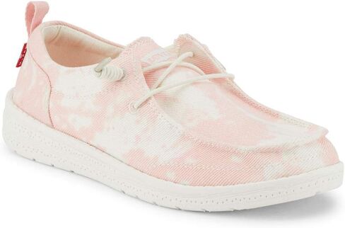 Levi's Kids Newt TD CVS Slip-on Unisex Tie Dyed Canvas Fashion Sneaker Shoe, Pink, 6 M in Saudi Arabia