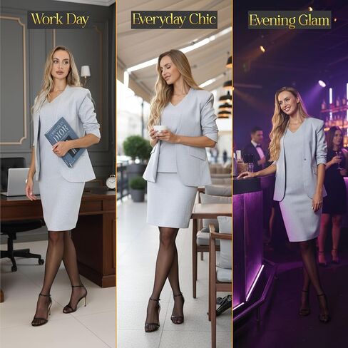 Thigh High Stockings for Women – Sheer Lace Tights with Wide Anti-Slip Top | Elegant Thigh High Socks in Kuwait