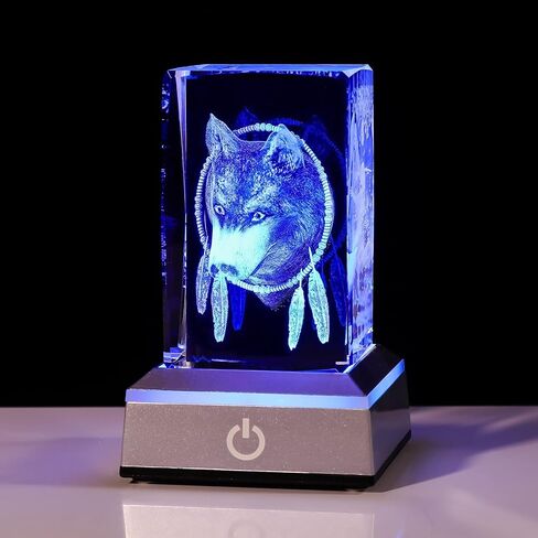 3D Galaxy Crystal Ball with Colorful Led Base, Space Astronomy Gifts Clear Glass Balls Crystal Sphere Religious Gifts for Her Him Birthday Women Mom Dad Funny Night Light in Saudi Arabia