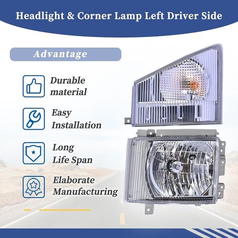 المصباح الأمامي ومصباح الزاوية الجانب الأيمن للراكب مناسب لـ ISUZU NPR NQR NPR-HD NRR 2008-2020 مجموعة المصابيح الأمامية 8975851702 8975851712 تعديل ارتفاع المصباح الأمامي القابل للتكيف in Saudi Arabia