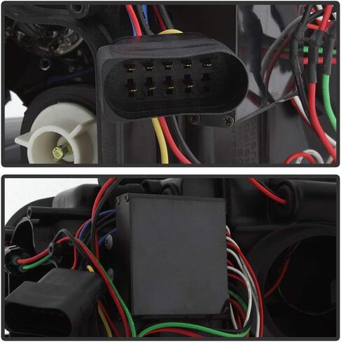 ACANII - For 2009-2012 Audi A3 Black Housing LED DRL RS5 Style Projector Headlight Headlamp Assembly, Driver & Passenger in Saudi Arabia