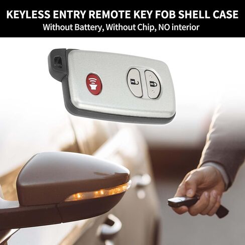 X AUTOHAUX Key Shell Case Keyless Entry Remote Key Fob Replacement Case for Toyota 4Runner 2010-2019 for Toyota Venza 2009-2014 3 Buttons HYQ14ACX in Saudi Arabia