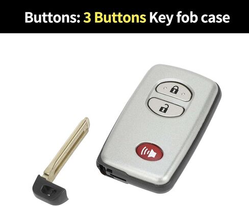 X AUTOHAUX Key Shell Case Keyless Entry Remote Key Fob Replacement Case for Toyota 4Runner 2010-2019 for Toyota Venza 2009-2014 3 Buttons HYQ14ACX in Saudi Arabia