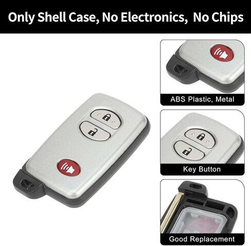 X AUTOHAUX Key Shell Case Keyless Entry Remote Key Fob Replacement Case for Toyota 4Runner 2010-2019 for Toyota Venza 2009-2014 3 Buttons HYQ14ACX in Saudi Arabia