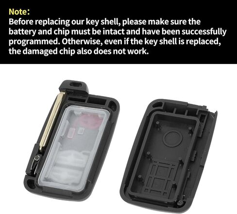 X AUTOHAUX Key Shell Case Keyless Entry Remote Key Fob Replacement Case for Toyota 4Runner 2010-2019 for Toyota Venza 2009-2014 3 Buttons HYQ14ACX in Saudi Arabia