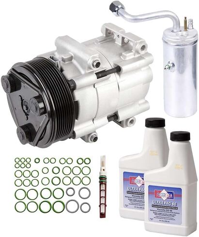 ضاغط التيار المتردد ومجموعة تكييف الهواء لسيارة Ford F250 F350 F450 F550 F-250 Super Duty 7.3L PowerStroke Diesel 1999 2000 2001 2002 2003 - BuyAutoParts 60-80330RK جديد in Saudi Arabia