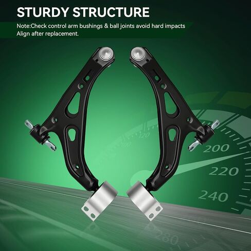 AUQDD 2Pc Suspension Front Lower Control Arm and Ball Joint Assembly Fit For 2018-2021 2022-2024 Chevy Equinox /18-24 G-M-C Terrain (OE# CMS501312 CMS501313 84406463 84406464) in Saudi Arabia