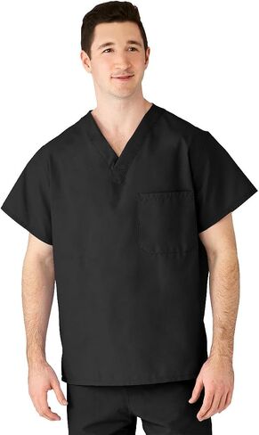 Medline Black Scrub Tops, XL in Saudi Arabia